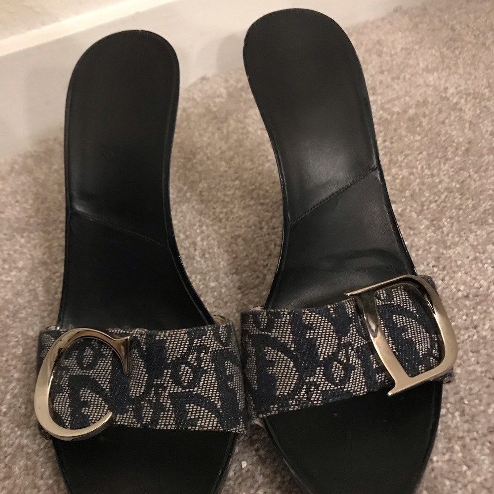 Christian Dior Trotter sandals  navy blue